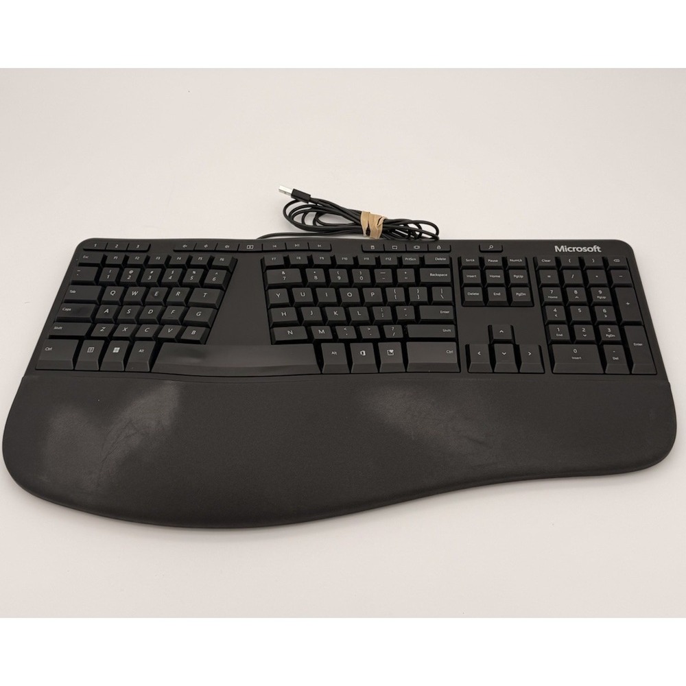 Microsoft Ergonomic Keyboard 1878 LXM-00001 Wired USB Split Ergonomic Black